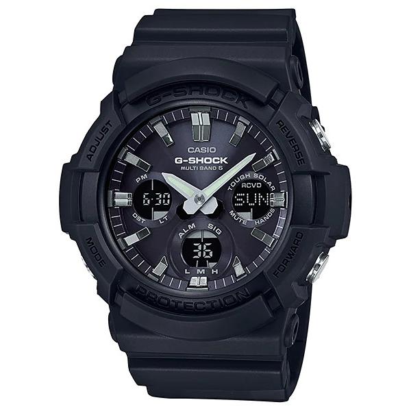 【即納】CASIO カシオ G-SHOCK ジーショック 電波受信 タフソーラー GAW-100B-1A ブラック 腕時計 メンズ｜watch-index｜02