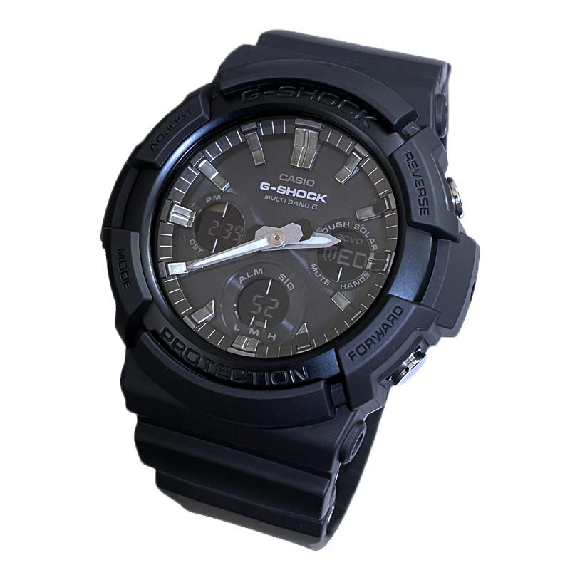 【即納】CASIO カシオ G-SHOCK ジーショック 電波受信 タフソーラー GAW-100B-1A ブラック 腕時計 メンズ｜watch-index｜06