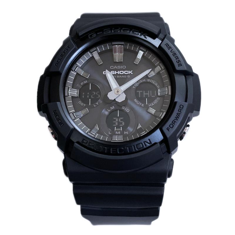 【即納】CASIO カシオ G-SHOCK ジーショック 電波受信 タフソーラー GAW-100B-1A ブラック 腕時計 メンズ｜watch-index｜07