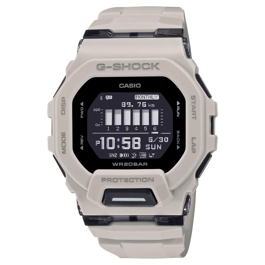 【即納】CASIO カシオ G-SHOCK Gショック G-SQUAD Gスクワッド スマートフォンリンク Bluetooth通信 GBD-200UU-9 サンドベージュ 腕時計 メンズの画像