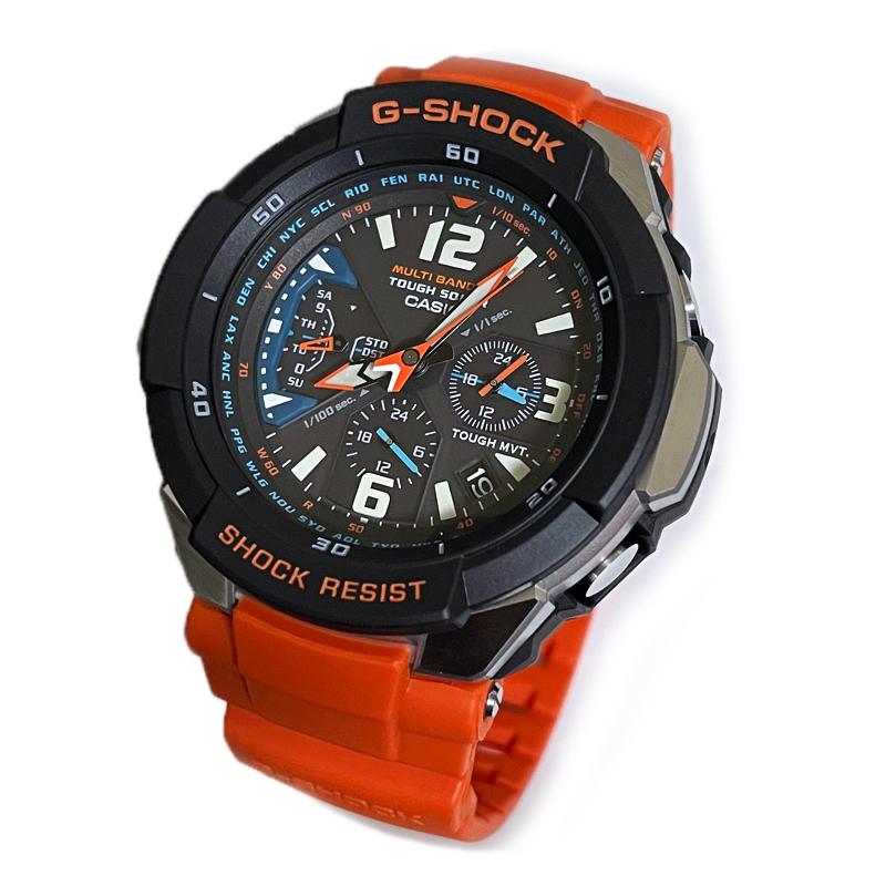 【即納】CASIO カシオ G-SHOCK Gショック SKY COCKPIT スカイコックピット タフソーラー 世界6局電波受信 耐遠心重力性能 GW-3000M-4A 腕時計 メンズ｜watch-index｜02