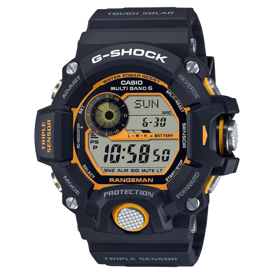 【即納】CASIO カシオ G-SHOCK Gショック RANGEMAN レンジマン タフソーラー 世界6局電波受信 GW-9400Y-1 腕時計 メンズ 海外限定モデル｜watch-index｜02