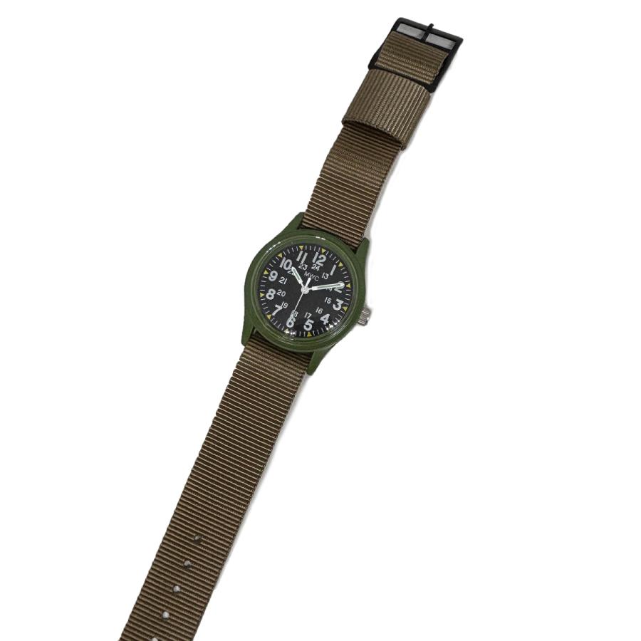 MWC 【即納】MWC ミリタリーウォッチ 2色対応 ブラック／カーキ