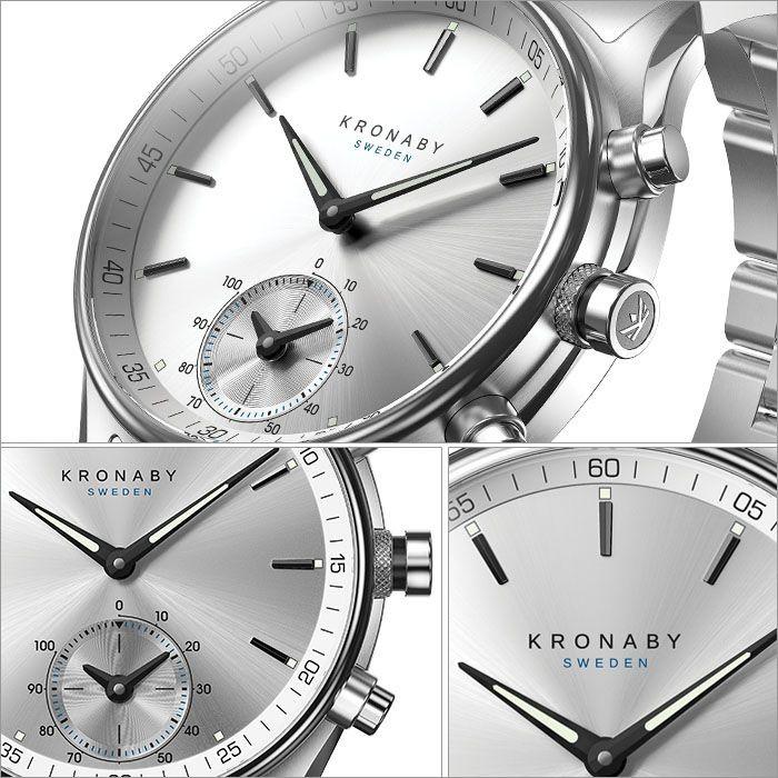 クロナビー 腕時計 セイケル KRONABY 時計 SEKEL  メンズ シルバー A1000-1903｜watch-lab｜03
