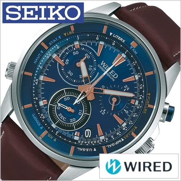 WIRED セイコー ワイアード 時計 SEIKO 腕時計 メンズ ブルー AGAW447