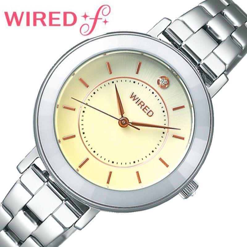 セイコー ワイアードエフ 腕時計 SEIKO WIRED f 時計 レディース ホワイト イエローグラデーション AGEK463 正規品 人気 ブランド 小さめ 小型 華奢｜watch-lab