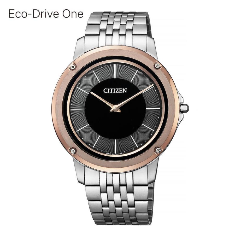 シチズン エコ・ドライブ ワン ソーラー 時計 CITIZEN Eco-Drive One 腕時計 メンズ ブラック AR5055-58E 人気 ビジネス エコドライブ 軽量 薄型 スリム｜watch-lab