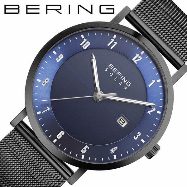 代引き人気 Solar Scandinavian BERING スカンジナヴィアンソーラー 腕時計 ベーリング メンズ おしゃれ 話題 シンプル 北欧 人気 15439-327 時計 ネイビー 腕時計
