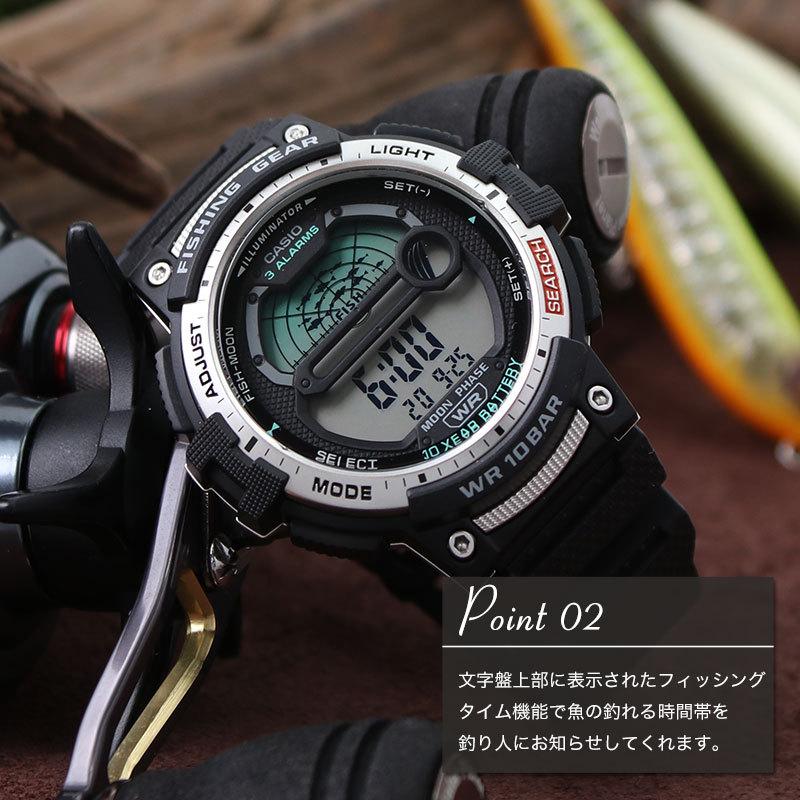 カシオ スポーツギア 時計 Casio Sports Gear 腕時計 メンズ グレー Ws 10h 1ajf 人気 ブランド おすすめ 防水 爆釣タイム機能付 釣り 釣り好き Casio Ws 10h 1ajf 正規腕時計の専門店ウォッチラボ 通販 Yahoo ショッピング