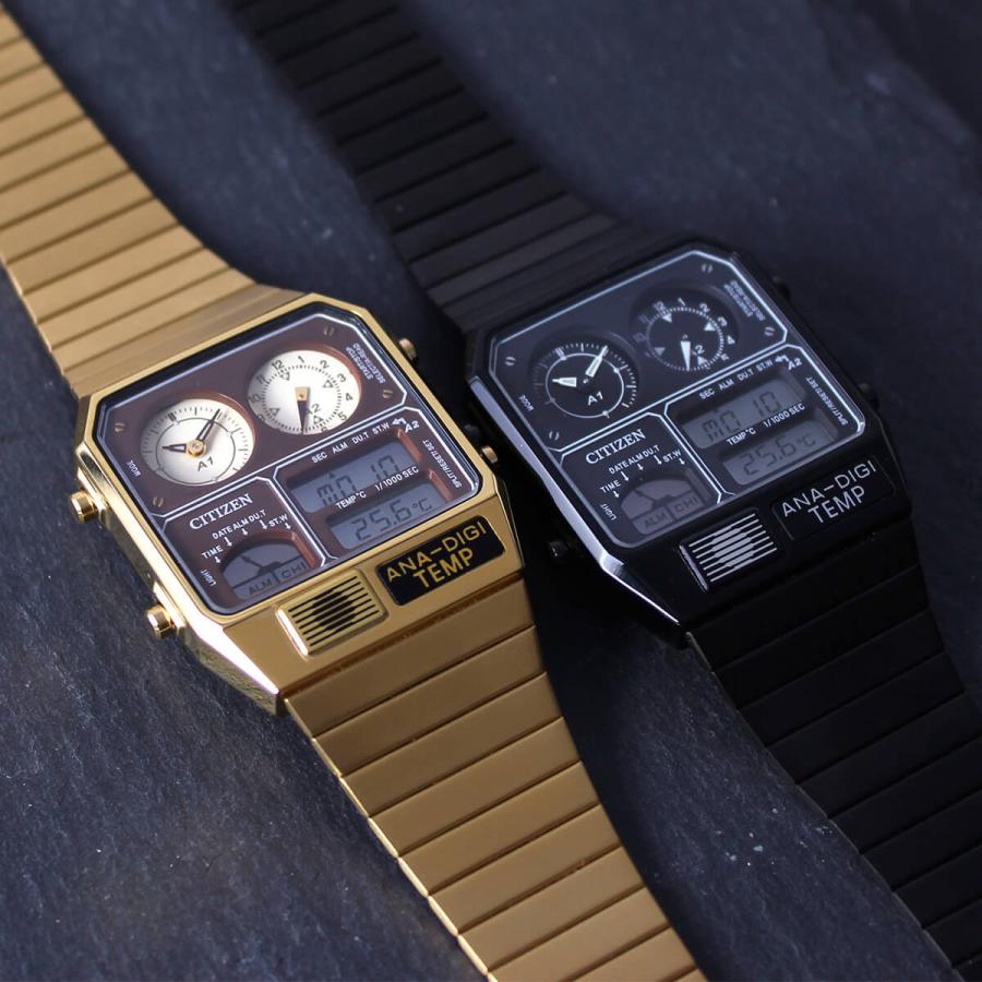 シチズン アナデジ テンプ 復刻 限定モデル 温度計 時計 Citizen Ana Digi Temp 腕時計 ゴールド ブラック デジアナ 80年代 90年代 レトロ ストリート Citizen Ad001 正規腕時計の専門店ウォッチラボ 通販 Yahoo ショッピング
