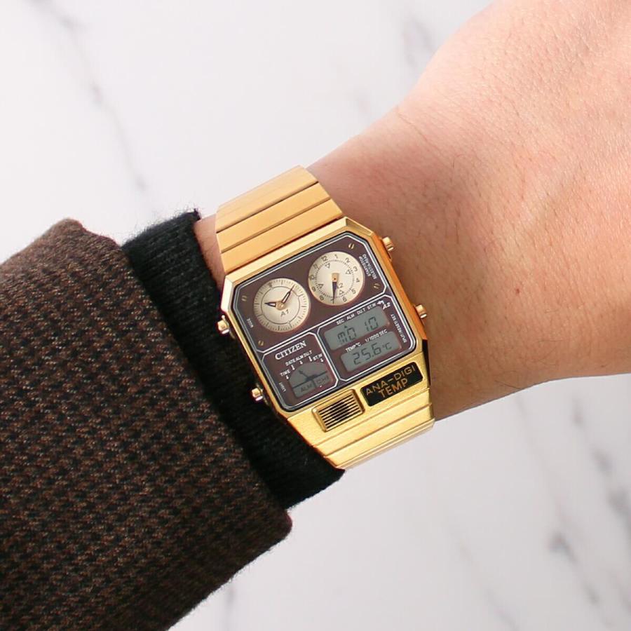 シチズン アナデジ テンプ 復刻 限定モデル 温度計 時計 Citizen Ana Digi Temp 腕時計 ゴールド ブラック デジアナ 80年代 90年代 レトロ ストリート Citizen Ad001 正規腕時計の専門店ウォッチラボ 通販 Yahoo ショッピング