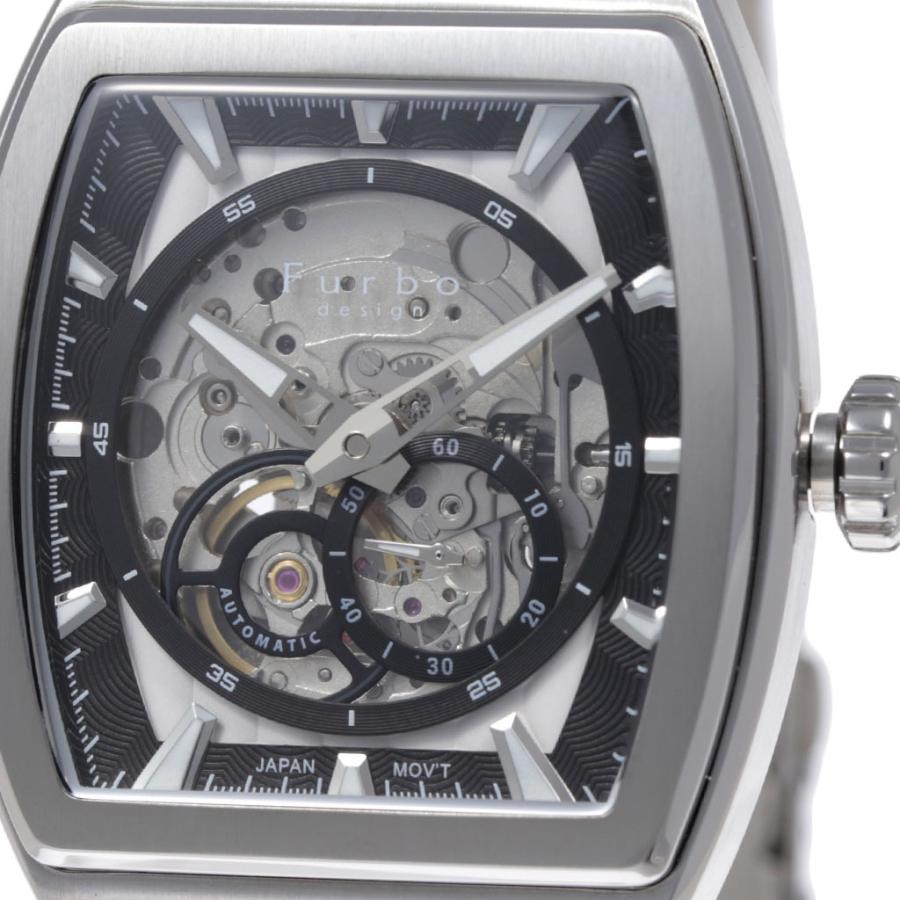 フルボデザイン 機械式 時計 Furbo design 腕時計 メンズ シルバー