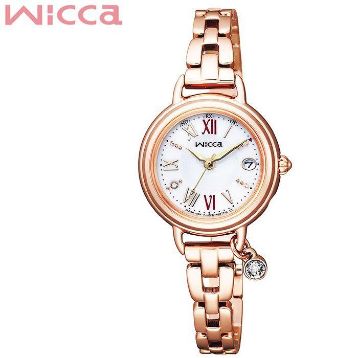 シチズン ウィッカ ソーラー 時計 CITIZEN Wicca 腕時計 レディース ホワイト KL0-561-15 人気 ブランド 電池交換不要 オシャレ ファッション