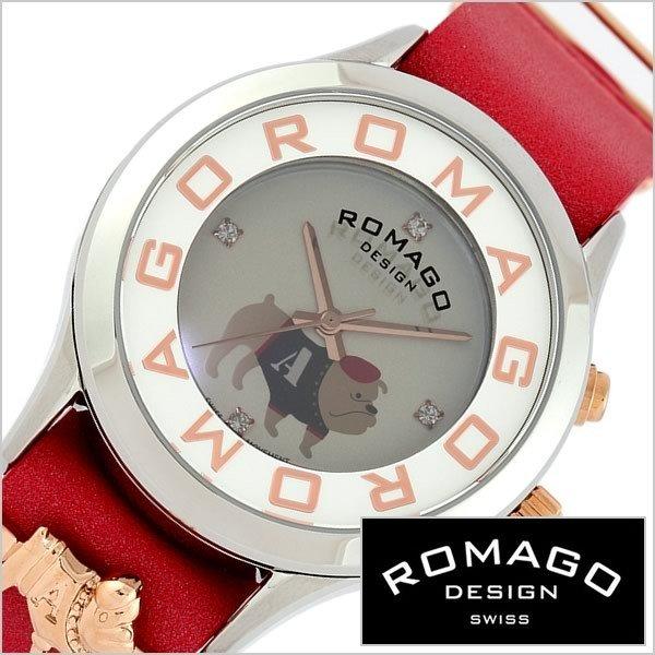 【返品交換不可】 ロマゴデザイン アトラクション チチニューヨーク コラボモデル 時計 ROMAGO DESIGN 腕時計 ATTRACTION Che Che NewYork レディース グレー RM067-0512ST-RD 腕時計