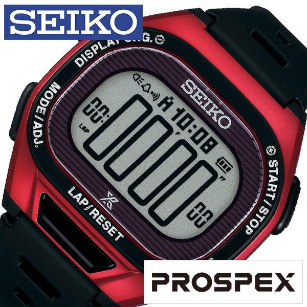 セイコー プロスペックス スーパーランナーズ ソーラー 腕時計 SEIKO PROSPEX SUPER RUNNERS メンズ レッド SBEF047 ランニング ジョギング マラソン 陸上｜watch-lab