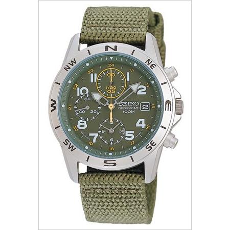 【美品】SEIKO セイコー クォーツ クロノグラフ SND377R SEIKO（セイコー） 腕時計 ミリタリー・クロノグラフ メンズ時計