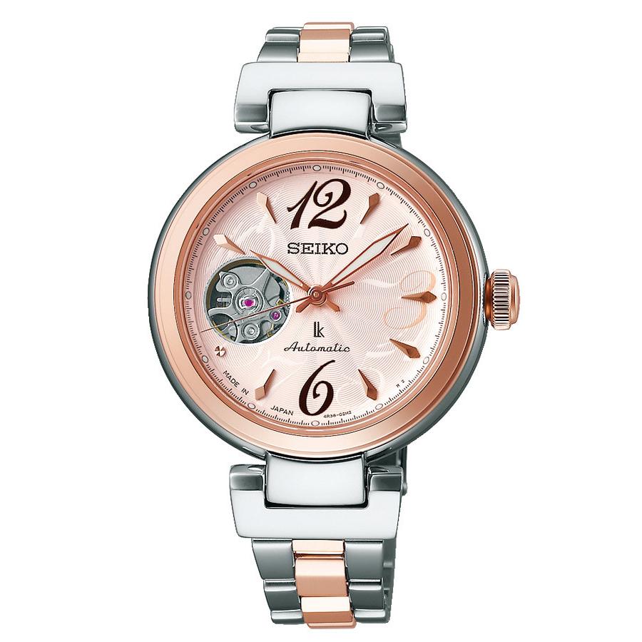 セイコールキアSEIKO 自動巻き時計レディースSSVM046 美品 LUKIA セイコー ルキア 腕時計 SEIKO 時計 レディース ピンク SSVM046