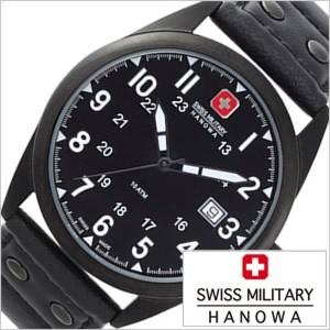 SWISS MILITARY HANOWA 腕時計 ブラック