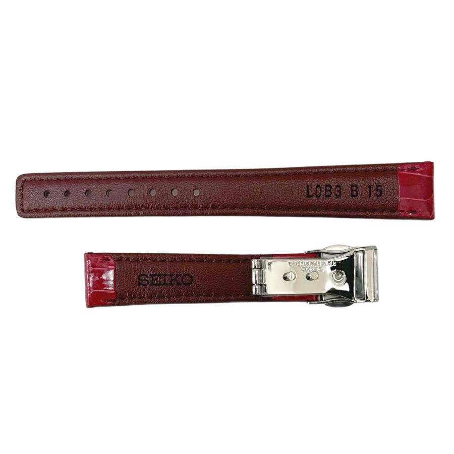 LUKIA SEIKO セイコー ルキア 純正 レザー バンド SSVM015, SSVM005
