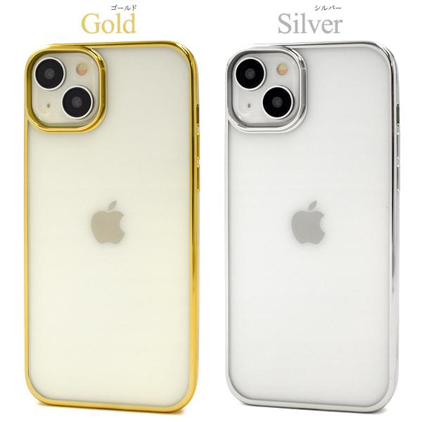 iPhone 15 Plus用メタリックバンパーソフトクリアケース 2023年9月発売 アイフォン15プラス iPhone15plus iPhone 15 plus｜watch-me｜05