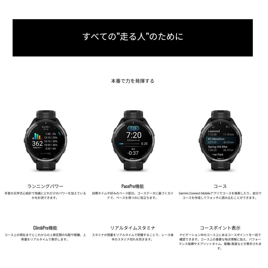 0 Forerunner | スマートウォッチ Garmin 日本 Garmin「Forerunner 965 