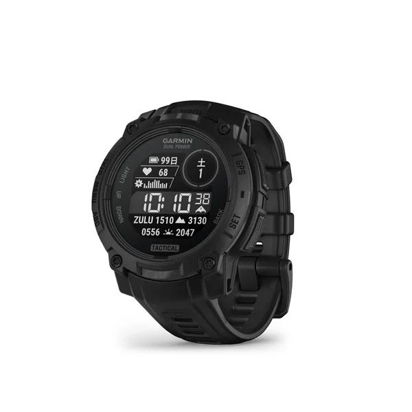 GARMIN ガーミン Instinct 3 010-02934-80 Dual Power Tactical 45mm タフネスGPSウォッチ スマートウォッチ 登山 トレッキング ソーラー 正規品の画像