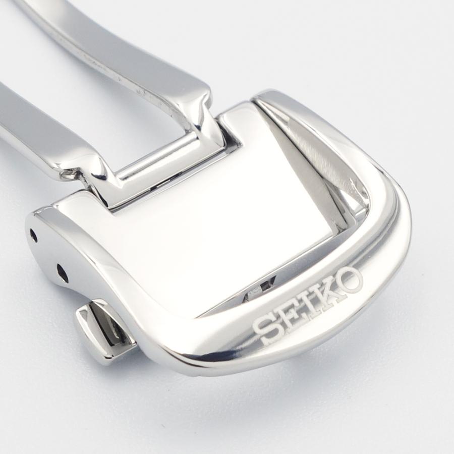 SEIKO（セイコー） 16mm Dバックル DFZ9AW-BK00 プッシュ式 SEIKOロゴ