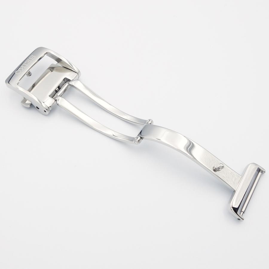 SEIKO（セイコー） 18mm Dバックル プッシュ式 SEIKOロゴ入り 鏡面