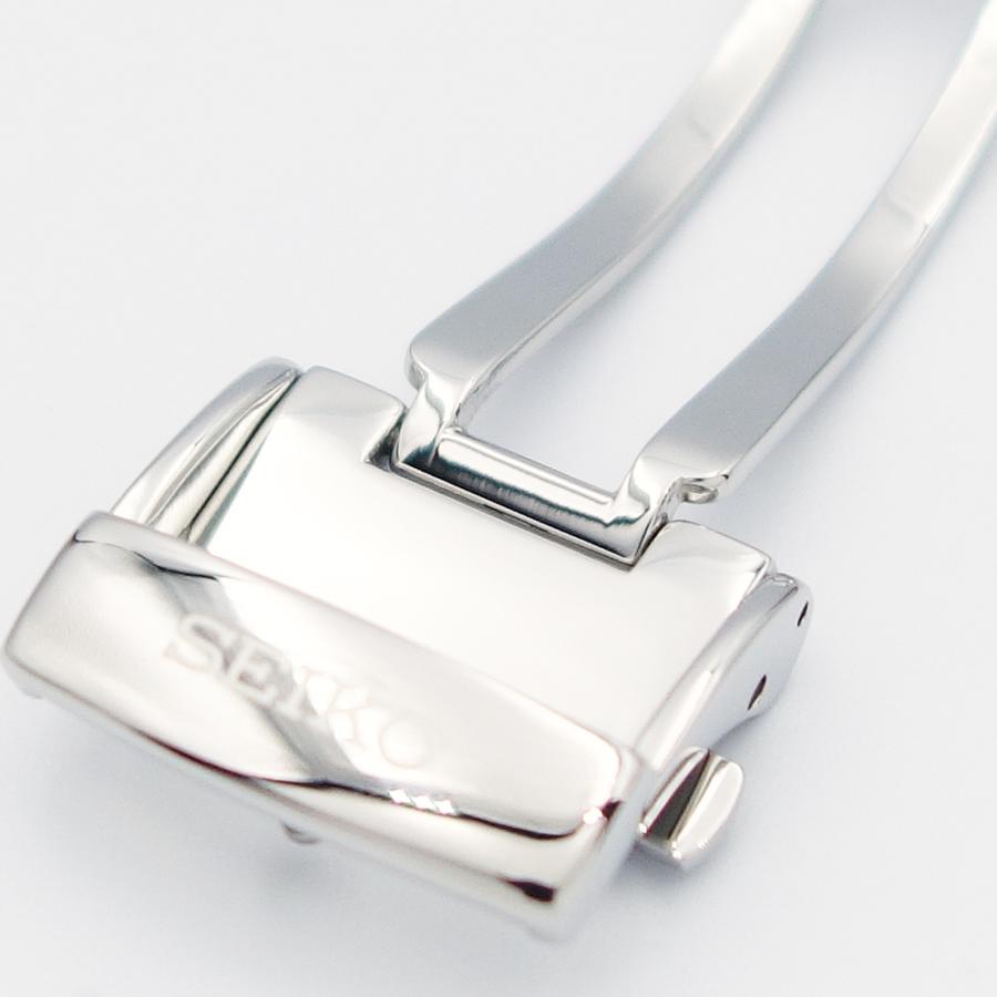 SEIKO（セイコー） 18mm Dバックル プッシュ式 SEIKOロゴ入り 鏡面
