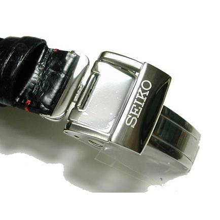 SEIKO セイコー 替えベルト クロコダイル D0041AC ブライツ系 BRIGHTZ 21mm ブライツ純正ベルト D0041AC クロコダイル 黒
