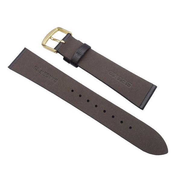 腕時計 時計 ベルト 18mm セイコー SEIKO 牛革スムース 焦げ茶 DAA3R メンズ  正規品｜watch-moonf｜02