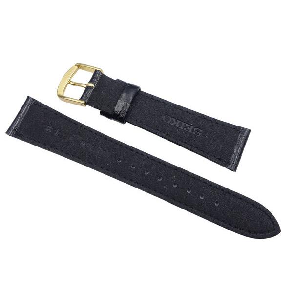 SEIKO（セイコー） 腕時計 時計 ベルト 19mm SEIKO DAB4 牛革ワニ型