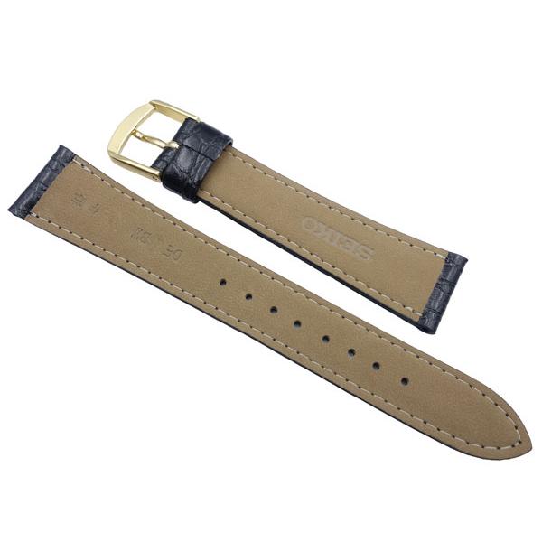 SEIKO（セイコー） 腕時計 時計 ベルト 17mm バンド DE72 牛革ワニ型押
