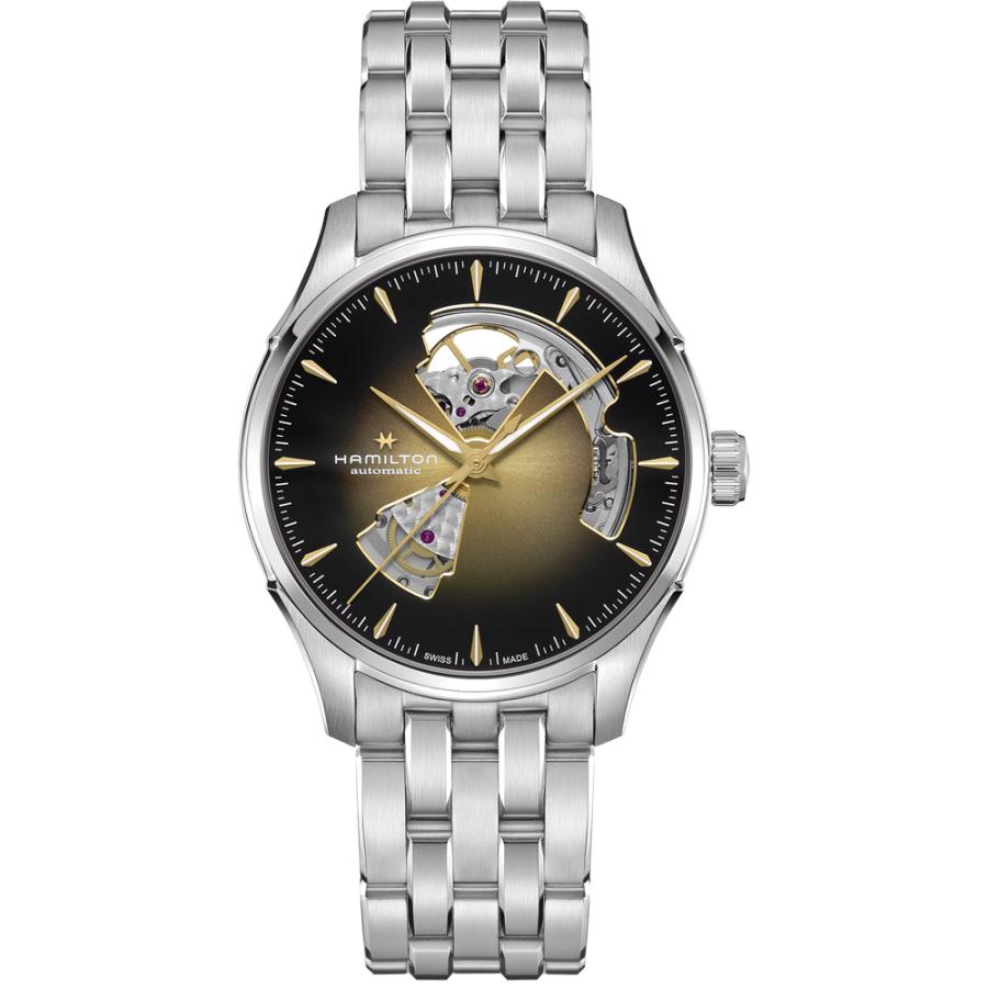 H32675101 ハミルトン HAMILTON ジャズマスター オープンハート 40mm スモーキーダイヤル メンズ 機械式 自動巻き ブラウンダイヤル 正規輸入品【の画像