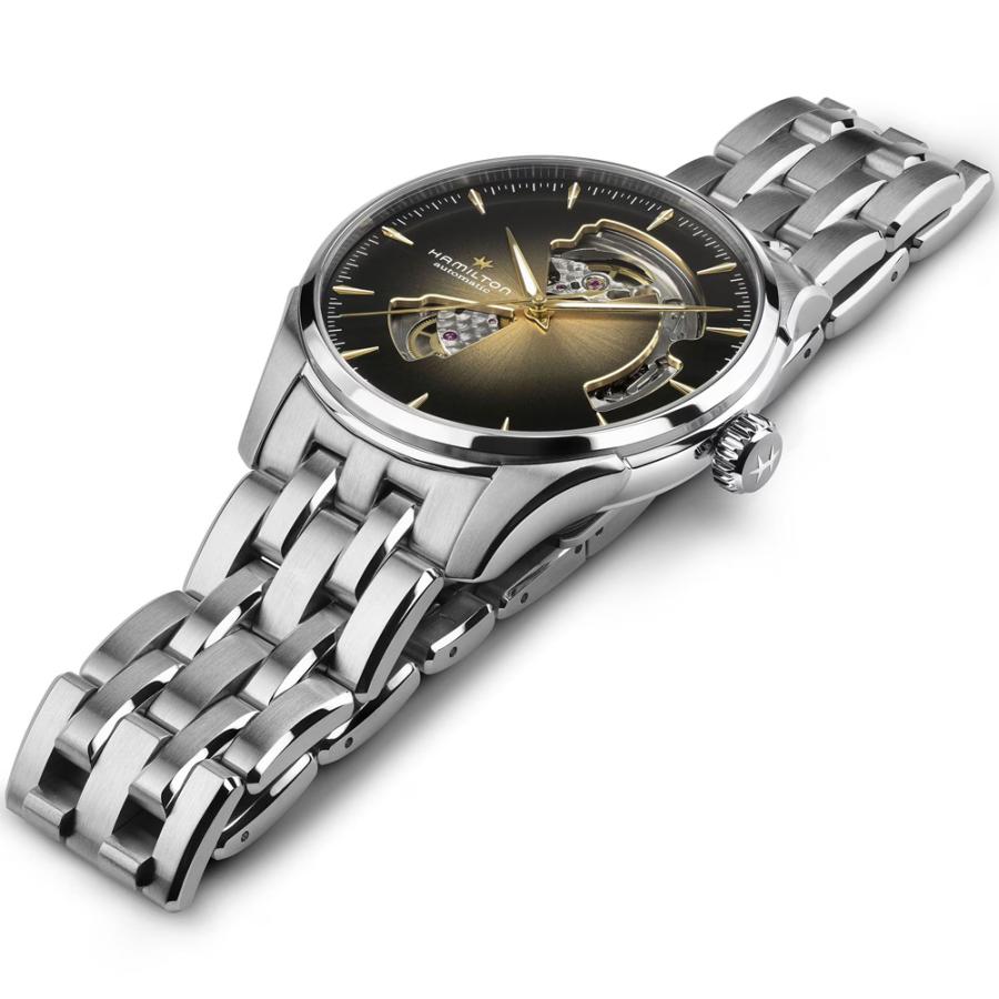 H32675101 ハミルトン HAMILTON ジャズマスター オープンハート 40mm スモーキーダイヤル メンズ 機械式 自動巻き ブラウンダイヤル 正規輸入品【の画像