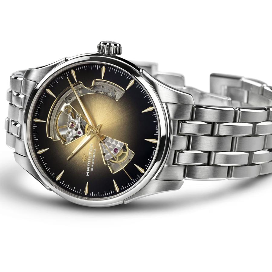 H32675101 ハミルトン HAMILTON ジャズマスター オープンハート 40mm スモーキーダイヤル メンズ 機械式 自動巻き ブラウンダイヤル 正規輸入品【の画像