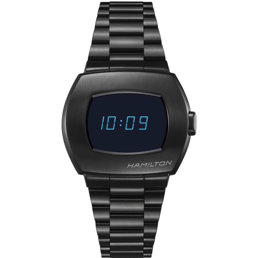 H52404131 腕時計 ハミルトン HAMILTON アメリカン クラシック PSR Digital Quartz ブラック ブルー 正規品 爆買の画像