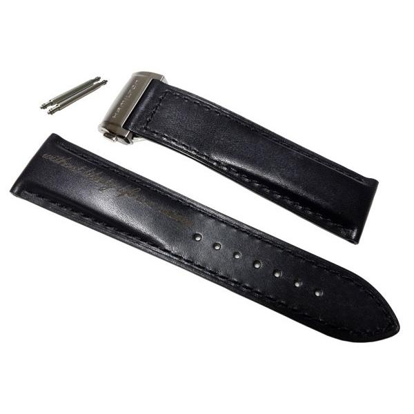 HAMILTON（ハミルトン） 22mm 純正品 ブラック カーフストラップ