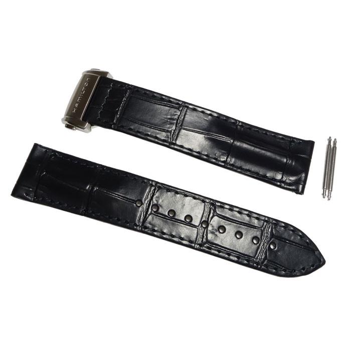 あ*を様 ハミルトン　純正革ベルト　22mm ブラック HAMILTON（ハミルトン） 22mm 純正 H32635731 H32635781 H32705731