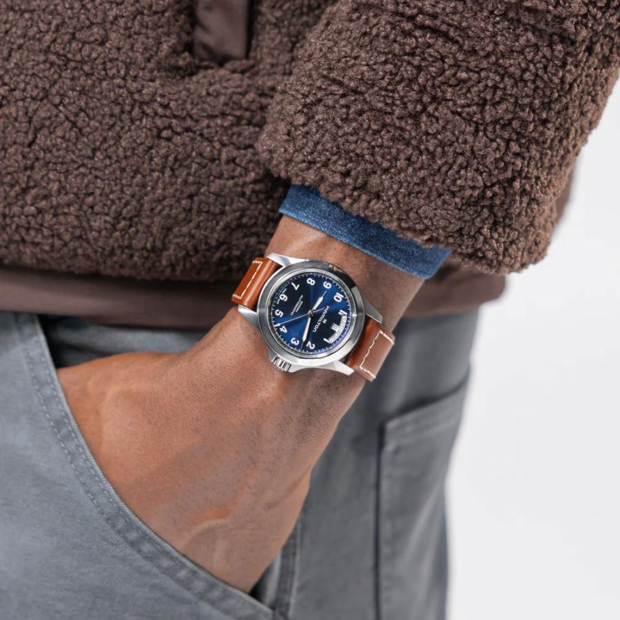 H64475540 ハミルトン HAMILTON カーキ フィールド キング デイデイト オート Khaki Aviation Field King Day Date Auto 40mm メンズ 機械式 自動巻 正規輸入品の画像