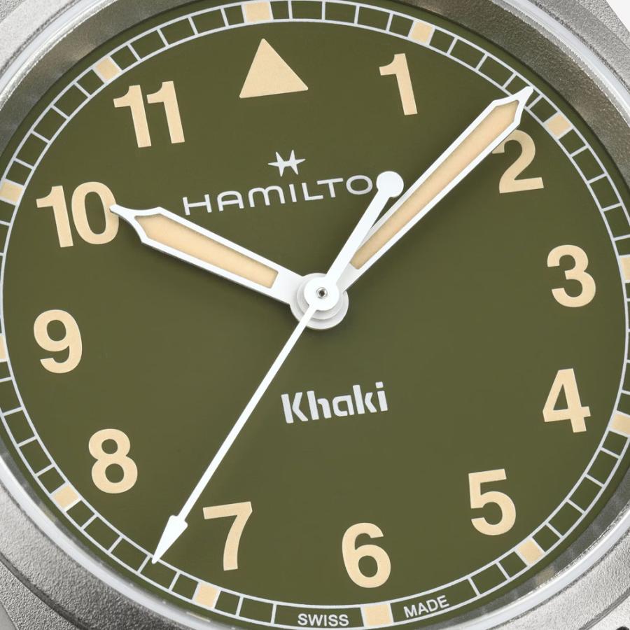 H69301160 ハミルトン HAMILTON カーキ フィールド クォーツ 33mm メンズ Quartz グリーン文字盤 ステンレスベルト 正規輸入品 爆買の画像