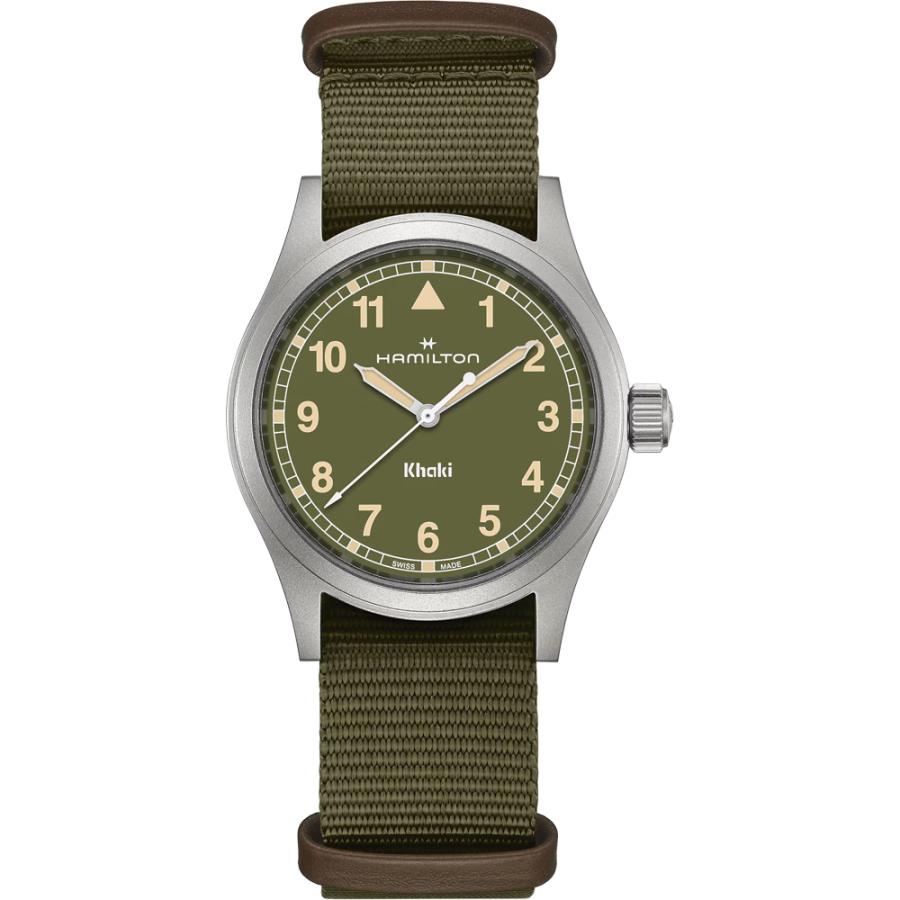 H69401960 ハミルトン HAMILTON カーキ フィールド クォーツ 38mm メンズ Quartz グリーン文字盤 正規輸入品 爆買の画像