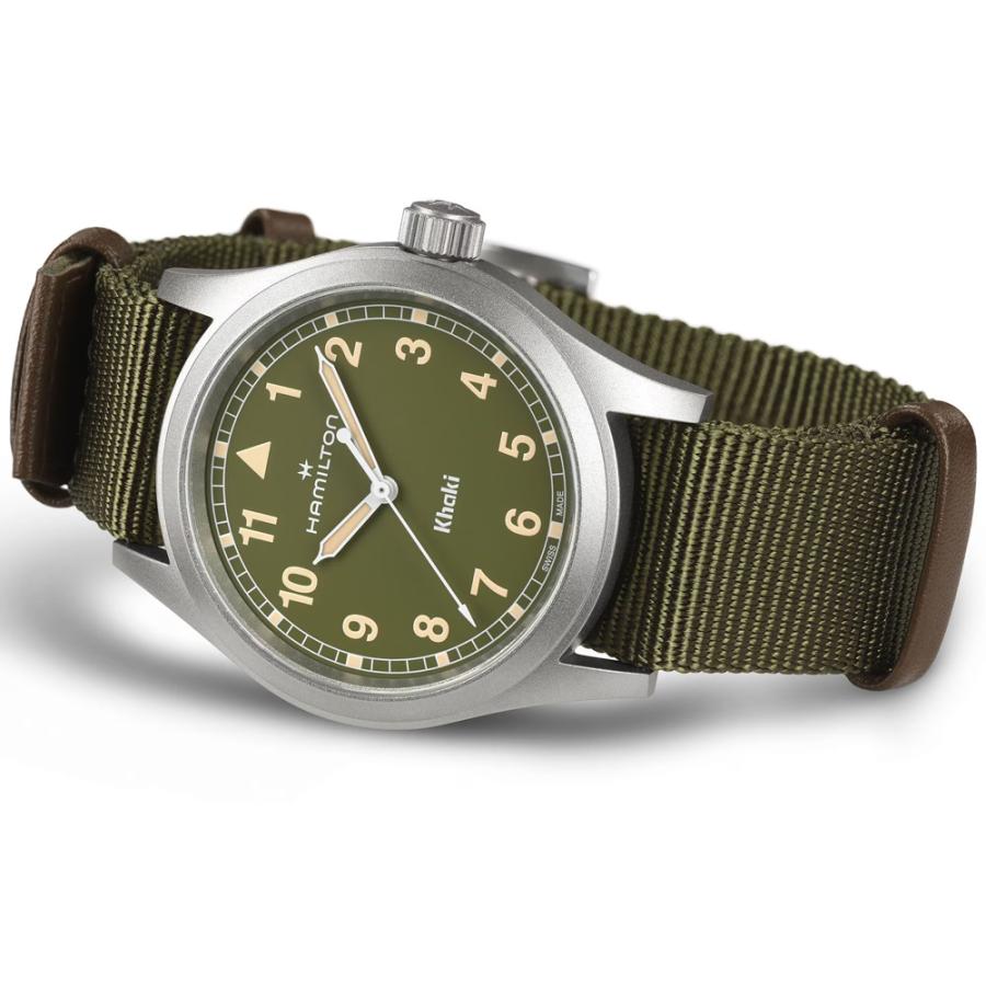 H69401960 ハミルトン HAMILTON カーキ フィールド クォーツ 38mm メンズ Quartz グリーン文字盤 正規輸入品 爆買の画像