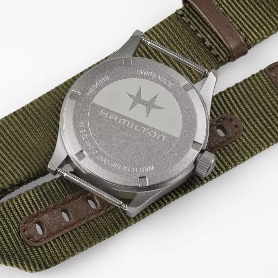 H69401960 ハミルトン HAMILTON カーキ フィールド クォーツ 38mm メンズ Quartz グリーン文字盤 正規輸入品 爆買の画像