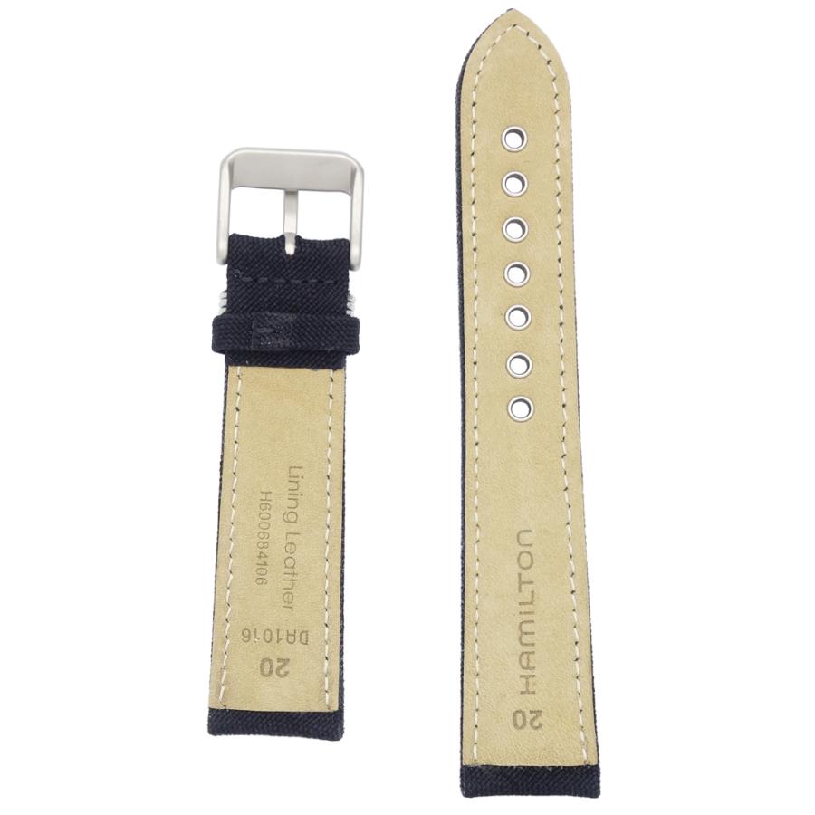 20mm ハミルトン H69419433 純正ブラック キャンバス カーキ フィールド メカニカル H694684106 H694.684.106 裏蓋番号 H694190 正規品_1