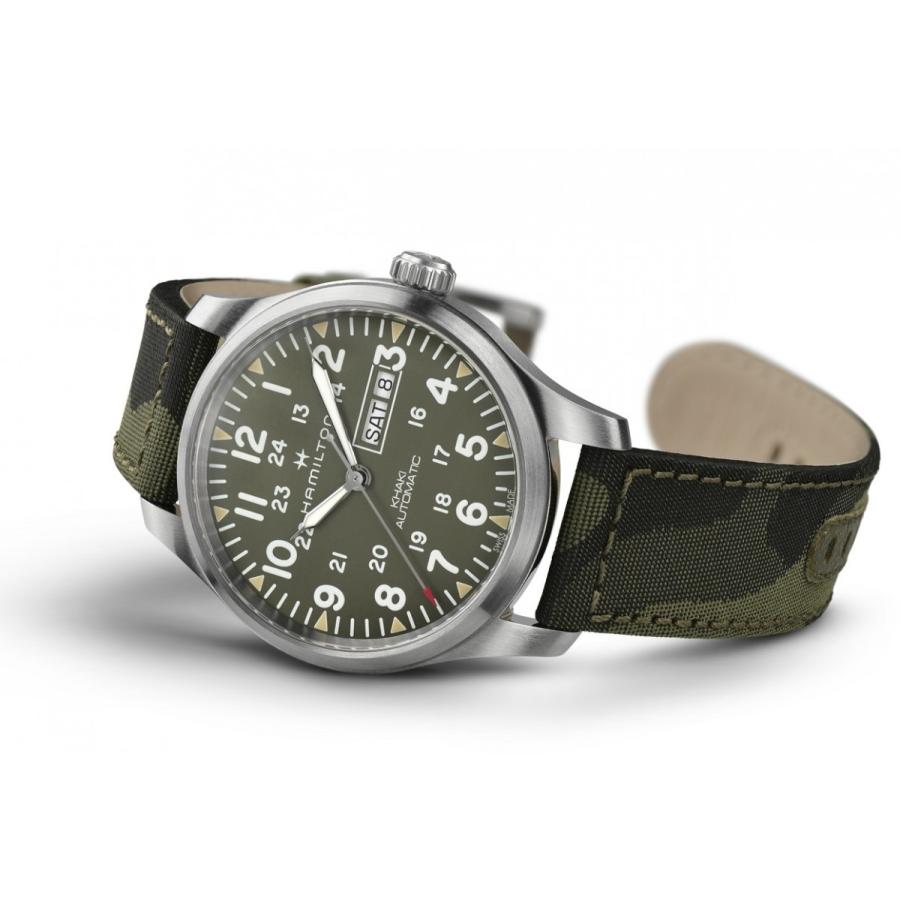 ハミルトン H70535061 HAMILTON 腕時計 Khaki Field Daydate(カーキ フィールド デイデイト) 機械式自動巻き 42mm メンズ 正規品 爆買の画像