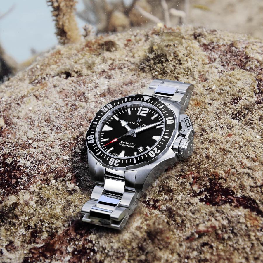 ハミルトン H77605135 HAMILTON Khaki Navy Open Water Frogman Auto(カーキ ネイビー オープンウォーター フロッグマン オート) 正規品｜watch-moonf｜06