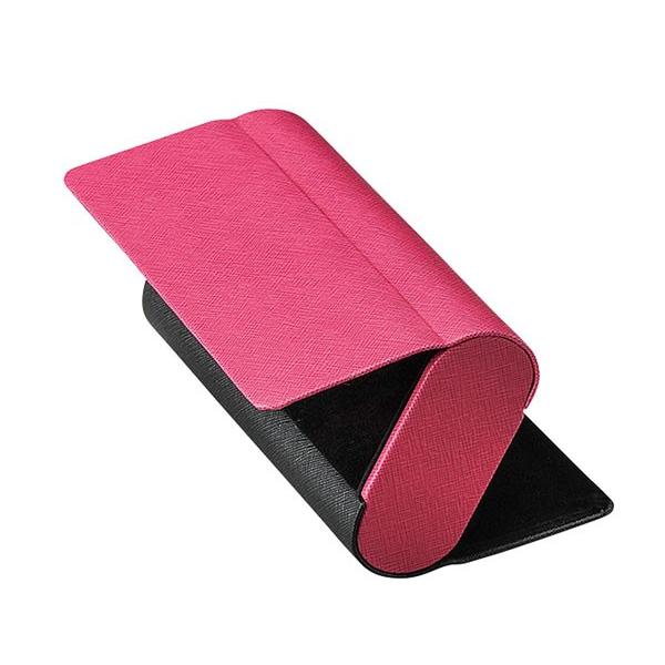 メガネケース 2本用 サングラス 眼鏡入れ ピンク 2本収納 ツーピース