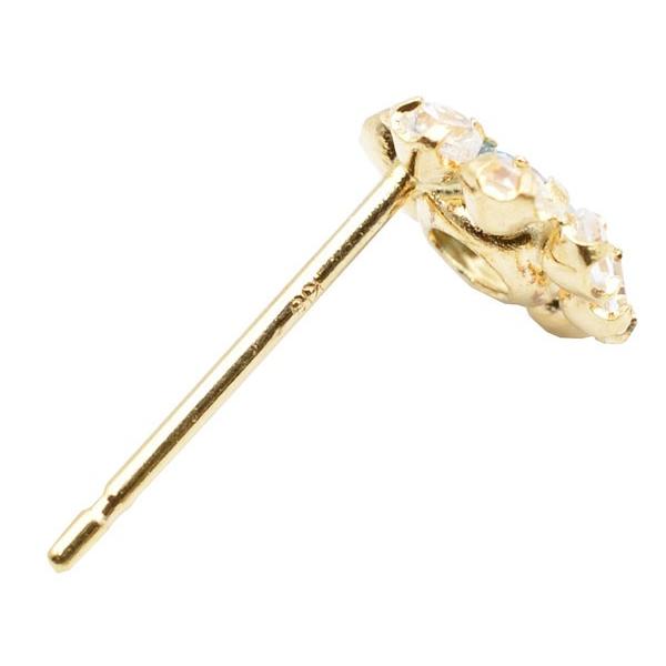 モチーフピアス　k18 ゴールド ゴールドK18 ブルートパーズ 花モチーフ ピアス P88911 : ウォッチ