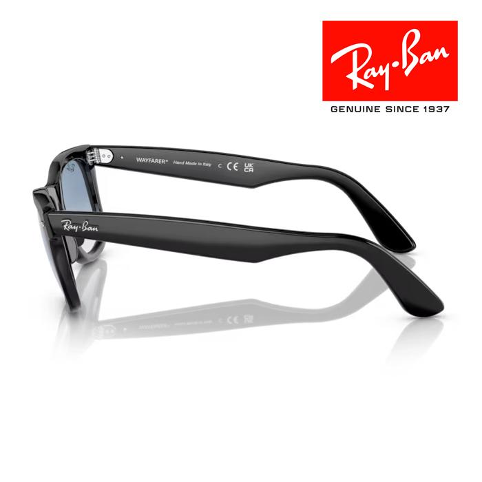 RayBan レイバン ウェイファーラー WAYFARER サングラス メガネフレーム 52□22 ブラック ブルー RB2140F 901/3F クロス付き 正規品｜watch-moonf｜02